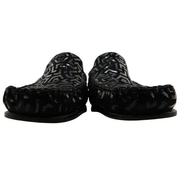 Sesto Meucci Women's Black Leather Slides Slip On Mules Made in Italy Size 11 N - Picture 2 of 11